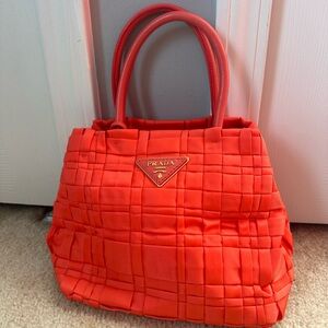 Prada Peach Hand Bag